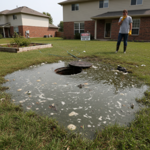 septic tank backup in Zimbabwe